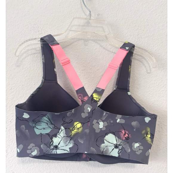 Victorias Secret Knockout Sports Bra 34DDD Zip Front Close Workout Running - Picture 2 of 5
